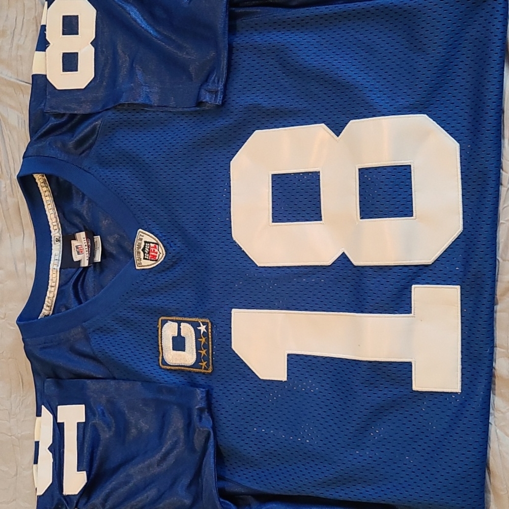 NFL Reebok Indianapolis Colts Blue Peyton Manning Stitched Jersey - Size 48 (M)